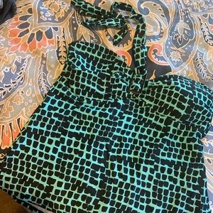 Island escape tankini top